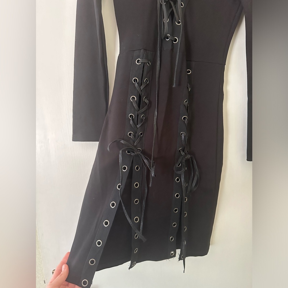 BNWT Lace Up Split Maxi Dress - Picture 4 of 5